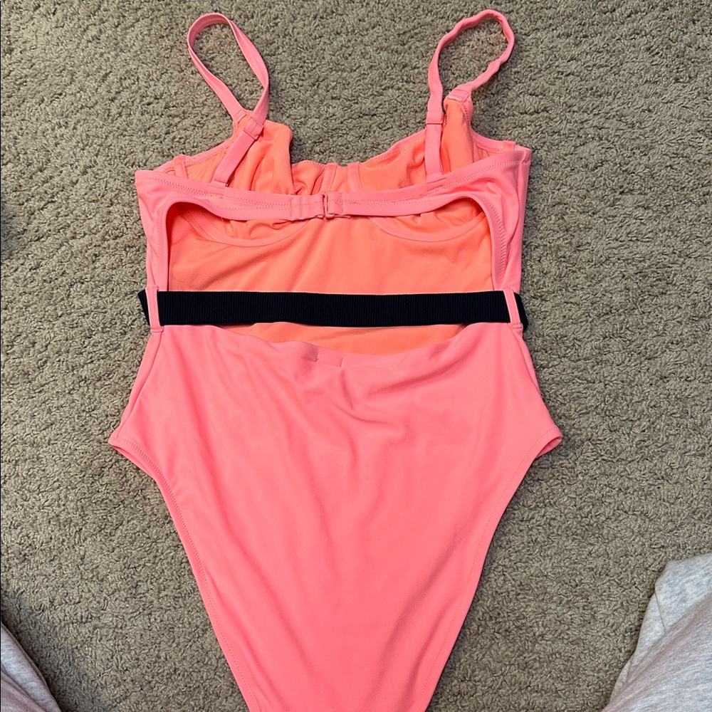 Aerie Coral One-Piece Swimsuit - Picture 3 of 5